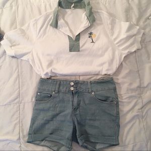 collared embroidered shirt